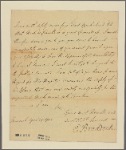 Letter to Gov. [Robert Hunter] Morris