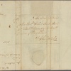 Letter to the Honorable Robert Hunter Morris, Governor of Pennsylvania