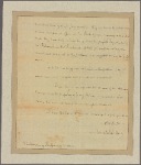 Letter to his Excellency the Governor [Thomas Mifflin]