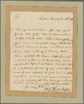 Letter to Robert Carter of Nominy Hall, Westmorland
