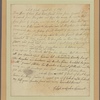 Letter to Mager General Link-horn [Benjamin Lincoln?] comanding the armey at Manchaster