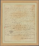 Letter to Mager General Link-horn [Benjamin Lincoln?] comanding the armey at Manchaster