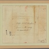 Letter to Mager General Link-horn [Benjamin Lincoln?] comanding the armey at Manchaster