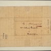 Letter to William Battell, Philadelphia
