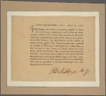 Head Quarters, York [town, Va.], August 23, 1777. [Circular letter directing the chief officers of the militia of every county to transmit to the commander in chief of the state forces a full account of their arms, stores, and number of men enrolled. Signed in ms., Thos Nelson jr. B: Gl.]