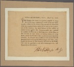 Head Quarters, York [town, Va.], August 23, 1777. [Circular letter directing the chief officers of the militia of every county to transmit to the commander in chief of the state forces a full account of their arms, stores, and number of men enrolled. Sign]