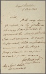 Letter to Gen. White