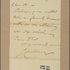 Letter to [ -- Sherwell?]