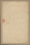 Letter to Benjamin Harrison, Speaker of the House of Delegates