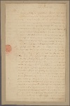 Letter to Benjamin Harrison, Speaker of the House of Delegates