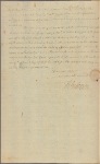 Letter to Benjamin Harrison, Speaker of the House of Delegates