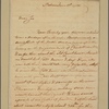 Letter to Benjamin Harrison, Speaker of the House of Delegates, Staunton