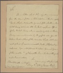 Letter to Gen. [Nathanael] Greene