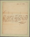 Letter to Mr. Medhurst, Hallifax House, London