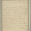 Letter to Baron De Riedesel