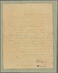 Letter to Gen. [Benjamin] Lincoln