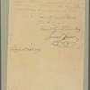 Letter to Gen. [Benjamin] Lincoln