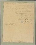 Letter to Gen. [Benjamin] Lincoln