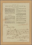 State of North-Carolina. In Convention, November 23, 1789. [Resolution enjoining the representatives of the state in Congress to apply for certain specified amendments to the constilution of the United States.] Signed in ms., Sam Johnston Pres. Countersig