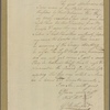 Letter to Gen. [Benjamin] Lincoln, Purisburgh [S. C.]