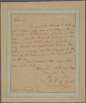 Letter to Gilbert Livingston, Poughkeepsie