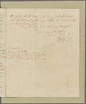 Letter to Gen. [Alexander] Leslie, commanding his Majesty's forces in the southern district