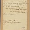 Letter to the Duke of Portland