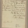 Letter to Major [Augustin] Prevost