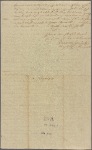 Letter to Col. N[esbit] Balfour