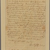 Letter to the Governor of Virginia [Thomas Jefferson]