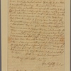 Letter to the Governor of Virginia [Thomas Jefferson]