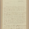 Letter to Gen. [Benjamin] Lincoln, headquarter near Charles Town