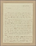 Letter to Gen. [Benjamin] Lincoln, headquarter near Charles Town