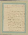 Letter to Robert Johnson, Philadelphia