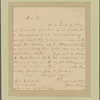 Letter to Col. [Anthony Walton] White