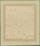 Letter to Col. [Anthony Walton] White