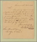 Letter to James Hunter, Savannah