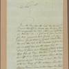 Letter to Gen. [Benjamin] Lincoln