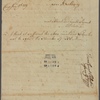 Letter to [Gen. Benjamin Lincoln?]
