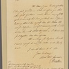 Letter to Maj. Gen. [Benjamin] Lincoln