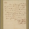 Letter to Maj. Gen. [Benjamin] Lincoln