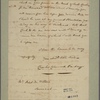 Letter to Petit De Villers, Savannah