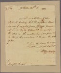 Letter to Gov. Benjamin Guerard, Charles Town
