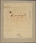Letter to Gov. Benjamin Guerard, Charles Town
