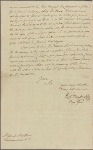 Letter to Lieut. Col. [Nisbet] Balfour, Charles Town