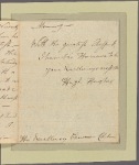 Letter to Gov. [George] Clinton