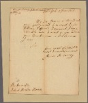 Letter to Robert Hunter Morris [Philadelphia]
