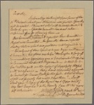 Letter to Gen. George Clinton, New Windsor