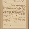 Letter to Maj. John Fisher, Fishkill Landing