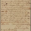 Letter to Dr. [John] Kearsley, Philadelphia